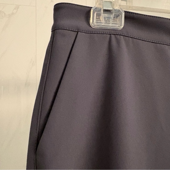 Lafayette 148 Waldorf Slim Slit Ankle Pants Gray Tapered Stretch 12 - Picture 7 of 9